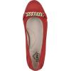 imageWhite Mountain Womens Charmed Cushioned Ballet FlatRedFabric