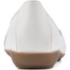 imageWhite Mountain Womens Charmed Cushioned Ballet FlatWhiteSmooth