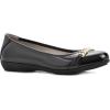 imageWhite Mountain Womens Charmed Cushioned Ballet FlatBlackPatent