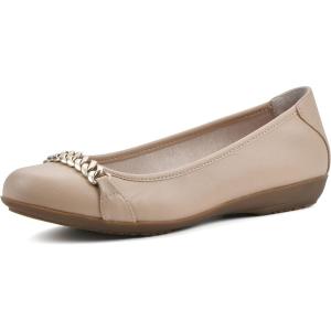 imageWhite Mountain Womens Charmed Cushioned Ballet FlatNaturalSmooth