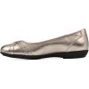 imageWhite Mountain Womens Calming Cushioned Ballet FlatLt GoldMetallicSmooth