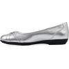 imageWhite Mountain Womens Calming Cushioned Ballet FlatSilverMetallicSmooth