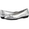 imageWhite Mountain Womens Calming Cushioned Ballet FlatSilverMetallicSmooth