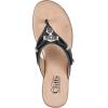imageCLIFFS BY WHITE MOUNTAIN Womens Bailee Cushioned Flip Flop SandalBlackWoven