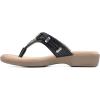 imageCLIFFS BY WHITE MOUNTAIN Womens Bailee Cushioned Flip Flop SandalBlackWoven