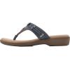 imageCLIFFS BY WHITE MOUNTAIN Womens Bailee Cushioned Flip Flop SandalDk BlueDenimFabric