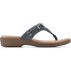 imageCLIFFS BY WHITE MOUNTAIN Womens Bailee Cushioned Flip Flop SandalDk BlueDenimFabric