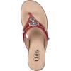 imageCLIFFS BY WHITE MOUNTAIN Womens Bailee Cushioned Flip Flop SandalRedWoven