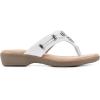 imageCLIFFS BY WHITE MOUNTAIN Womens Bailee Cushioned Flip Flop SandalWhiteWoven