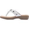 imageCLIFFS BY WHITE MOUNTAIN Womens Bailee Cushioned Flip Flop SandalWhiteWoven