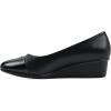 imageCLIFFS BY WHITE MOUNTAIN Womens Bolivia Cushioned Wedge HeelBlackSmooth