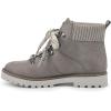 imageCLIFFS BY WHITE MOUNTAIN Womens Connie Cushioned LaceUp City Hiker Ankle BootIceFabric