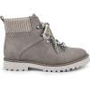 imageCLIFFS BY WHITE MOUNTAIN Womens Connie Cushioned LaceUp City Hiker Ankle BootIceFabric