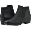 imageCLIFFS BY WHITE MOUNTAIN Womens Durable Cushioned Block Heeled Ankle BootieBlackNubuck