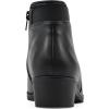 imageCLIFFS BY WHITE MOUNTAIN Womens Durable Cushioned Block Heeled Ankle BootieBlackSmooth