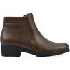 imageCLIFFS BY WHITE MOUNTAIN Womens Durable Cushioned Block Heeled Ankle BootieBrownSmooth