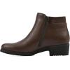 imageCLIFFS BY WHITE MOUNTAIN Womens Durable Cushioned Block Heeled Ankle BootieBrownSmooth