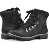 imageCLIFFS BY WHITE MOUNTAIN Womens Shoes Primed Lugged LaceUp Ankle BootieBlackFabric