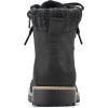 imageCLIFFS BY WHITE MOUNTAIN Womens Shoes Primed Lugged LaceUp Ankle BootieBlackFabric