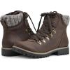 imageCLIFFS BY WHITE MOUNTAIN Womens Shoes Primed Lugged LaceUp Ankle BootieBrownFabric