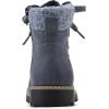 imageCLIFFS BY WHITE MOUNTAIN Womens Shoes Primed Lugged LaceUp Ankle BootieNavyFabric