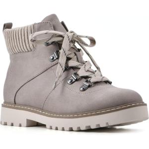 imageCLIFFS BY WHITE MOUNTAIN Womens Connie Cushioned LaceUp City Hiker Ankle BootIceFabric