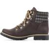 imageCLIFFS BY WHITE MOUNTAIN Shoes Pathfield Womens Laceup Hiker Style BootieDk BrownFabricPlaid