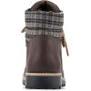 imageCLIFFS BY WHITE MOUNTAIN Shoes Pathfield Womens Laceup Hiker Style BootieDk BrownFabricPlaid