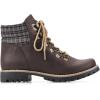imageCLIFFS BY WHITE MOUNTAIN Shoes Pathfield Womens Laceup Hiker Style BootieDk BrownFabricPlaid