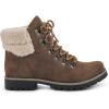 imageCLIFFS BY WHITE MOUNTAIN Shoes Pathfield Womens Laceup Hiker Style BootieLt BrownFabricFleece