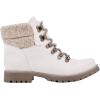 imageCLIFFS BY WHITE MOUNTAIN Shoes Pathfield Womens Laceup Hiker Style BootieWinter WhiteFabric