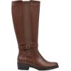 imageCLIFFS BY WHITE MOUNTAIN Womens Durra Cushioned Block Heeled Tall BootCognacBurnSmooth