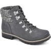 imageCLIFFS BY WHITE MOUNTAIN Shoes Pathfield Womens Laceup Hiker Style BootieCharcoalFabric