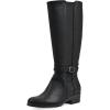 imageCLIFFS BY WHITE MOUNTAIN Womens Durra Cushioned Block Heeled Tall BootBlackBurnSmooth