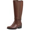 imageCLIFFS BY WHITE MOUNTAIN Womens Durra Cushioned Block Heeled Tall BootCognacBurnSmooth