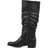 imageCLIFFS BY WHITE MOUNTAIN Womens Duration Cushioned Block Heeled Tall BootBlackBurnSmooth