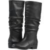 imageCLIFFS BY WHITE MOUNTAIN Womens Duration Cushioned Block Heeled Tall BootBlackBurnSmooth