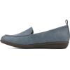 imageCLIFFS BY WHITE MOUNTAIN Womens Twiggy Moccasin Style Loafer FlatLt BlueGrainy