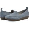 imageCLIFFS BY WHITE MOUNTAIN Womens Twiggy Moccasin Style Loafer FlatLt BlueGrainy
