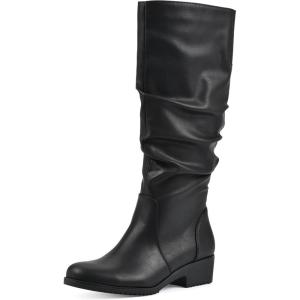 imageCLIFFS BY WHITE MOUNTAIN Womens Duration Cushioned Block Heeled Tall BootBlackBurnSmooth