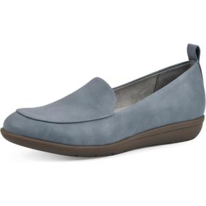 imageCLIFFS BY WHITE MOUNTAIN Womens Twiggy Moccasin Style Loafer FlatLt BlueGrainy