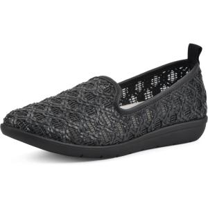 imageCLIFFS BY WHITE MOUNTAIN Womens Twisty Woven Moccasin Style Loafer FlatBlackFabric