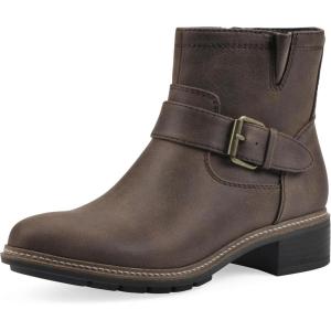 imageCLIFFS BY WHITE MOUNTAIN Womens Elix Cushioned Ankle BootDk BrownFabric