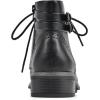 imageCLIFFS BY WHITE MOUNTAIN Womens Shoes Elibeth Stacked Heel LaceUp Ankle BootieBlackSmooth