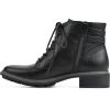 imageCLIFFS BY WHITE MOUNTAIN Womens Shoes Elibeth Stacked Heel LaceUp Ankle BootieBlackSmooth