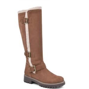 imageCLIFFS BY WHITE MOUNTAIN Shoes Merritt Womens Casual Tall Shaft BootLt BrownFabric
