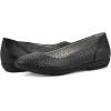 imageCLIFFS BY WHITE MOUNTAIN Womens Cindy Cushioned Ballet FlatBlackBurnishedSmooth