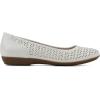 imageCLIFFS BY WHITE MOUNTAIN Womens Cindy Cushioned Ballet FlatWhiteBurnishedSmooth