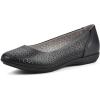 imageCLIFFS BY WHITE MOUNTAIN Womens Cindy Cushioned Ballet FlatBlackBurnishedSmooth
