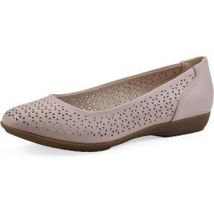 imageCLIFFS BY WHITE MOUNTAIN Womens Cindy Cushioned Ballet FlatPale PinkBurnished Smooth
